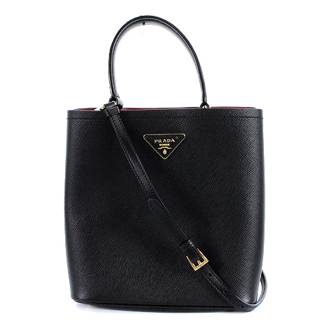 プラダ 1BA212 サフィアーノ パニエ レザーバッグ 2WAY