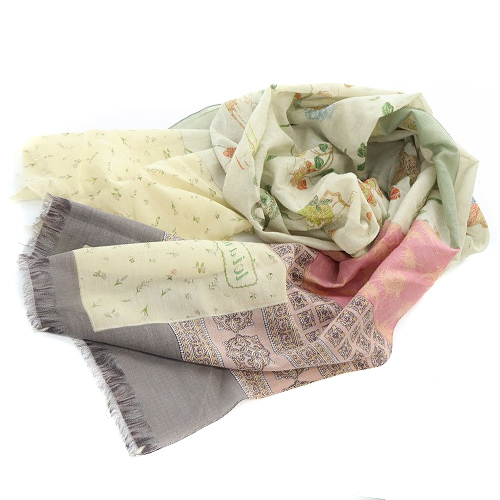 Pierre-Louis Mascia 大判 ストール シルク コットン Pierre-Louis