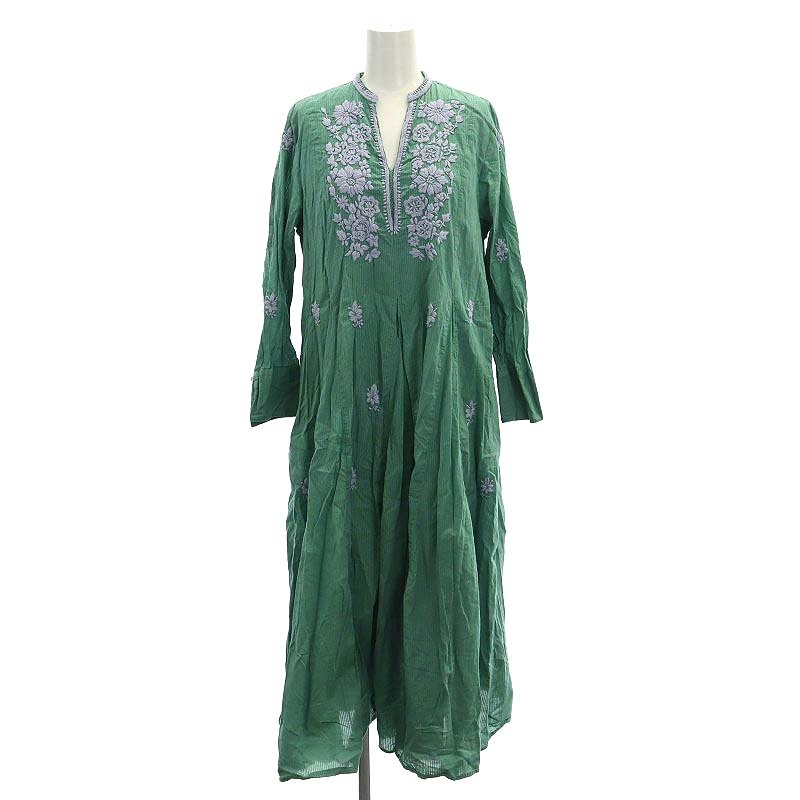 ◇ヌキテパ Moss Rayon Chikan Embroidery Dress（NE QUITTEZ