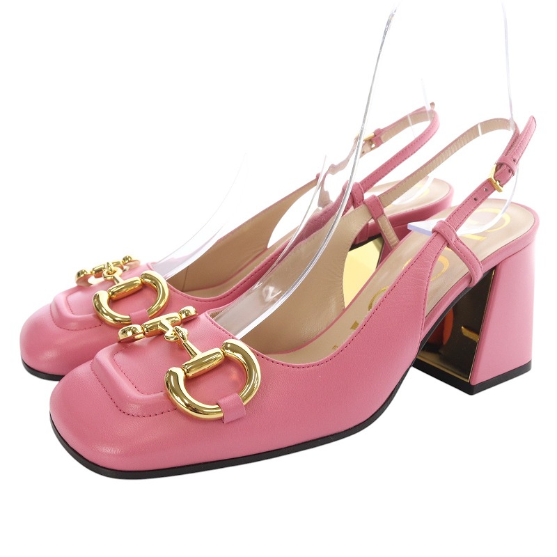 グッチ ホースビット バックストラップパンプス 643892