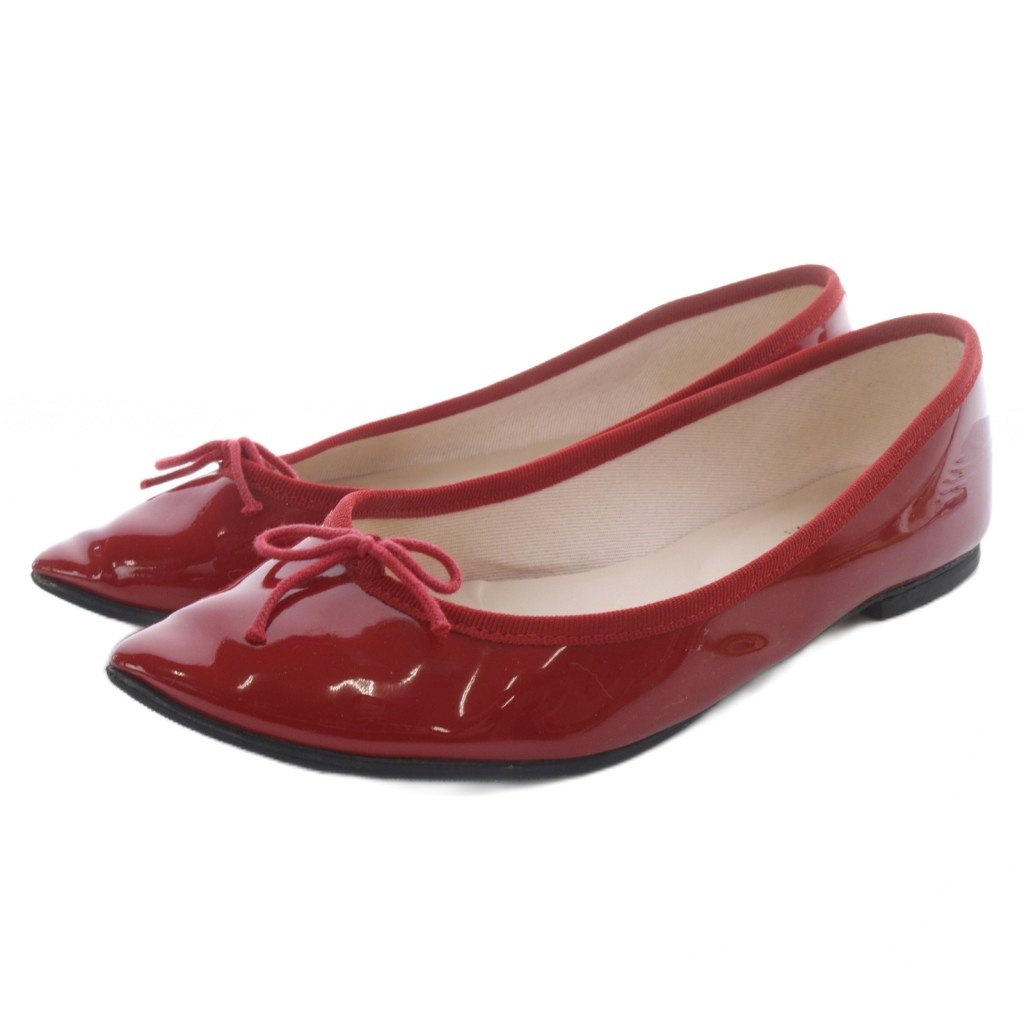 美品 repetto レペット 37.5 フランス製 定価3.7万円 高島屋 美品 repetto レペット 37.5 フランス製 定価3.7万円 高島屋