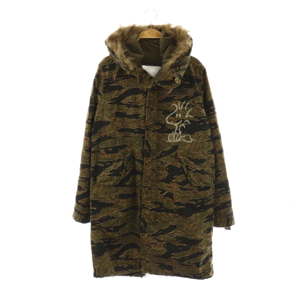 ヒステリックグラマー ×PEANUTS タイガーカモ ウッドストック モッズコート