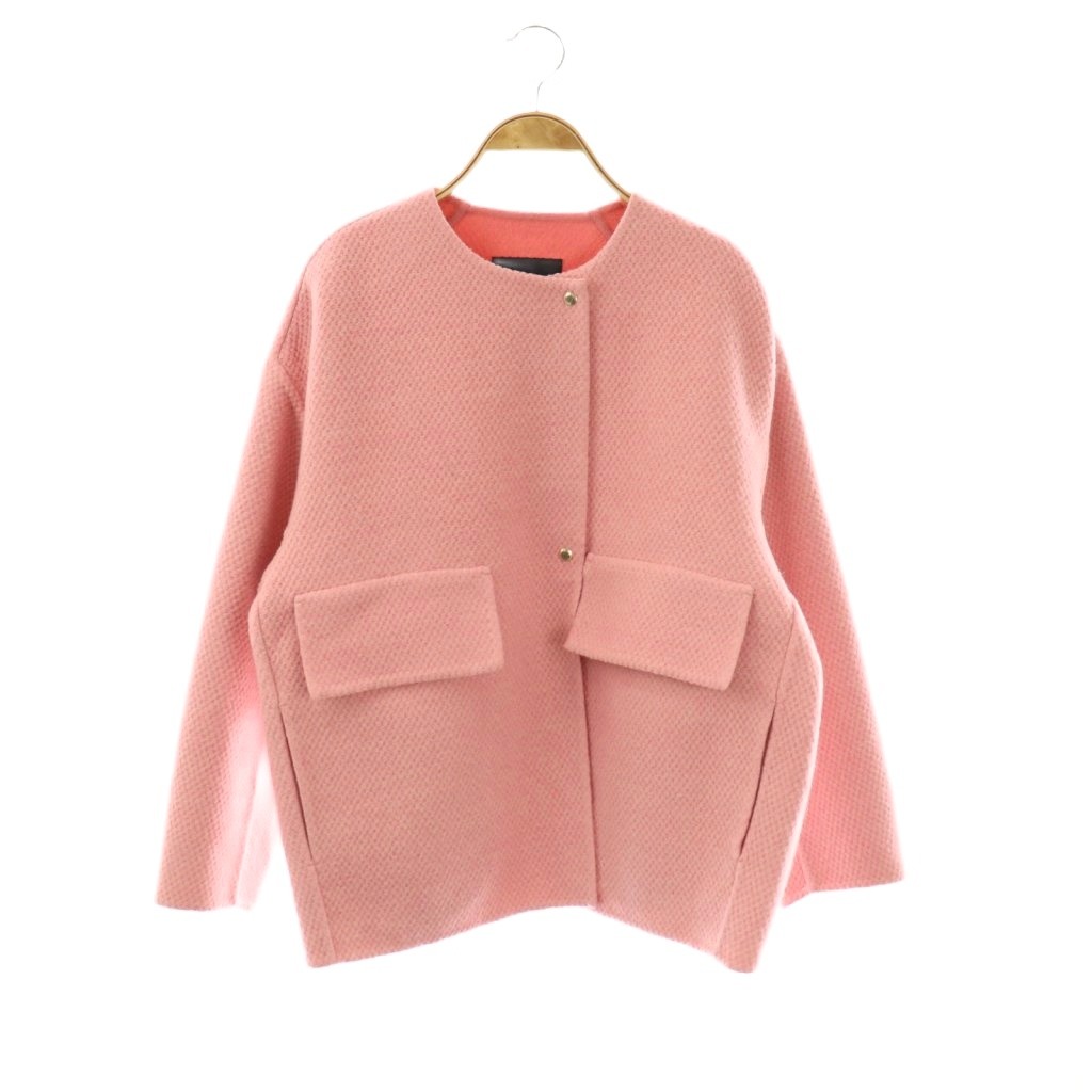 ドゥロワー 24AW ポップコーンケヌキノーカラージャケット