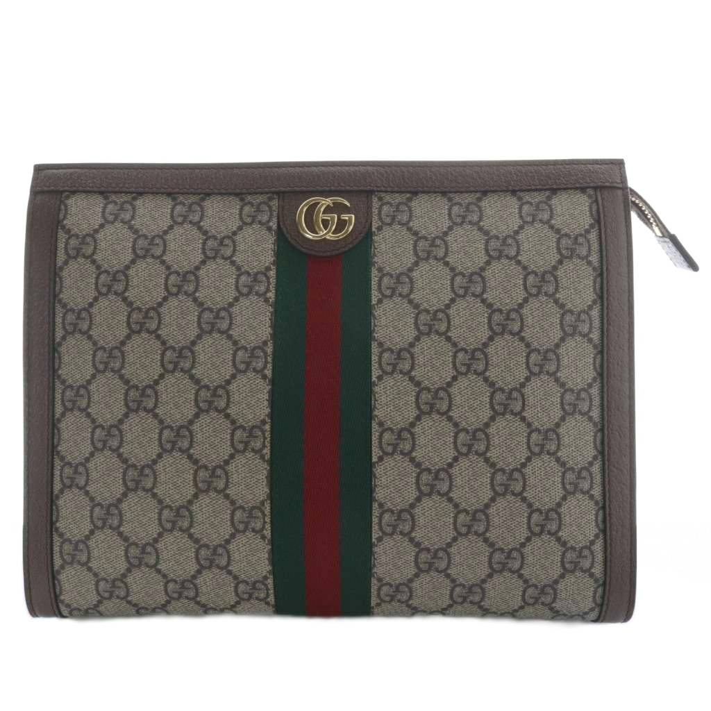 グッチ オフィディア ウェブストライプ GGスプリーム クラッチバッグ 625549