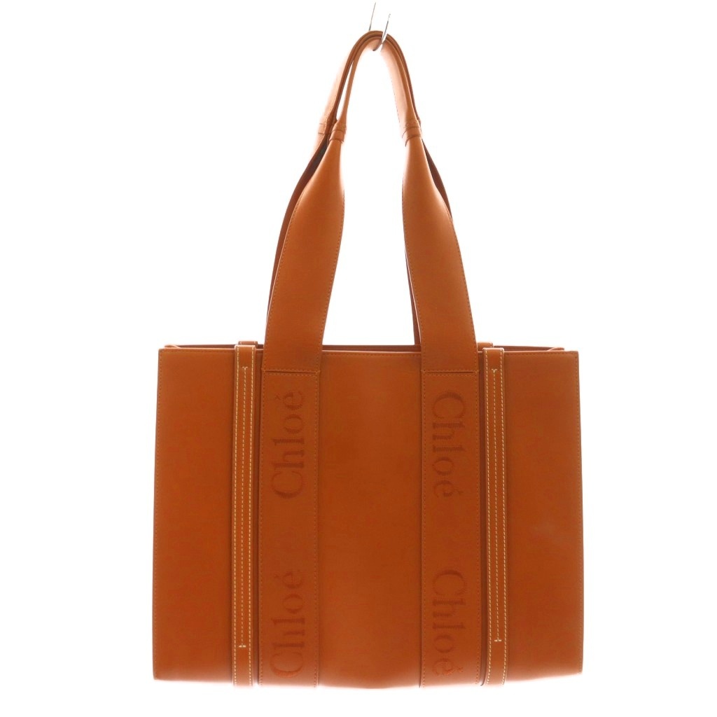 クロエ Woody ウッディ ミディアム レザー トートバッグ