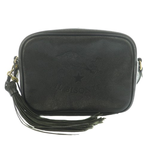 イルビゾンテ タッセル付レザーショルダーバッグ