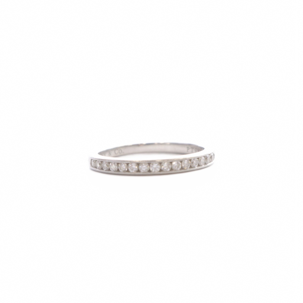 ティファニー PT950 17Pダイヤモンド リング