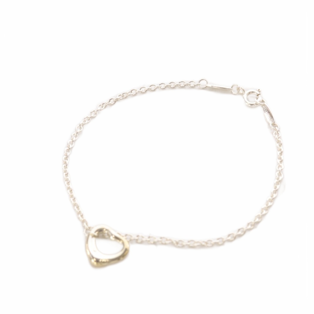 ティファニー Ag925 オープンハート ブレスレット