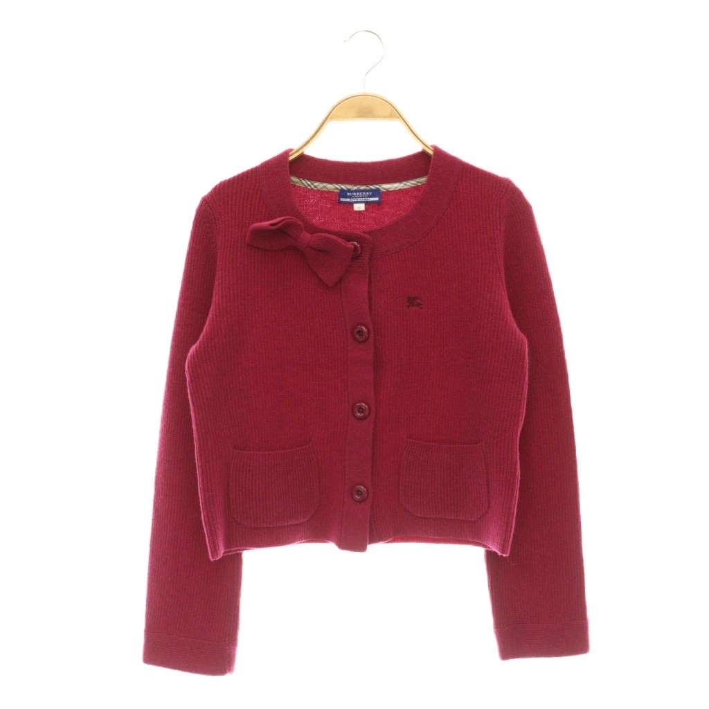 バーバリーブルーレーベルＢＵＲＢＥＲＲＹ人気高級ブランド新品カーディガンロゴ入り BURBERRY BLUE LABEL バーバリーブルーレーベル カーディガン ブラウン